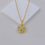 COLLAR TREBOL ESMERALDA